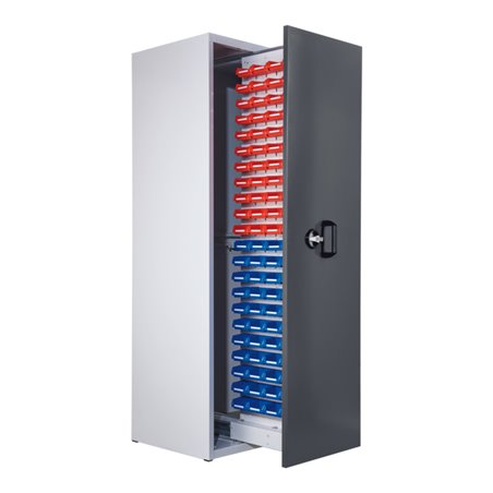 Kappes Zugwagenschrank RasterPlan Mod. 1 7035/7016 1 Auszug bestückt