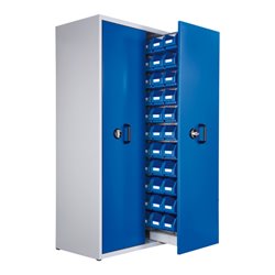 Kappes Zugwagenschrank RasterPlan Mod. 5 7035/5010 2 Auszüge 1 Auszug bestückt