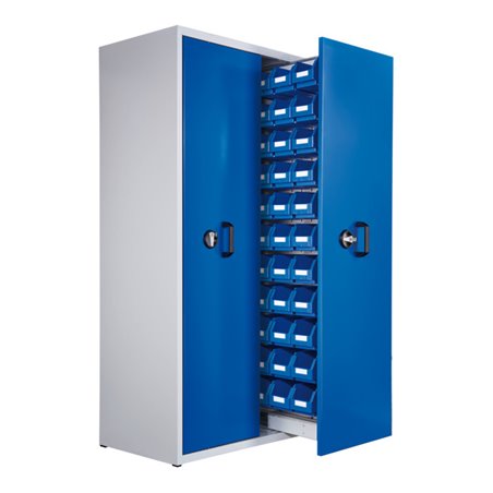 Kappes Zugwagenschrank RasterPlan Mod. 5 7035/5010 2 Auszüge 1 Auszug bestückt