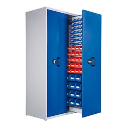 Kappes Zugwagenschrank RasterPlan Mod. 7 7035/5010 2 Auszüge 1 Auszug bestückt