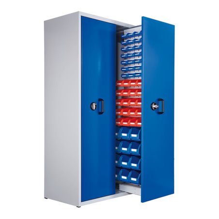 Kappes Zugwagenschrank RasterPlan Mod. 7 7035/5010 2 Auszüge 1 Auszug bestückt