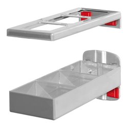 Kappes Kombinationshalter RasterPlan/ABAX 2-teilig L150 x B55 mm alufarben