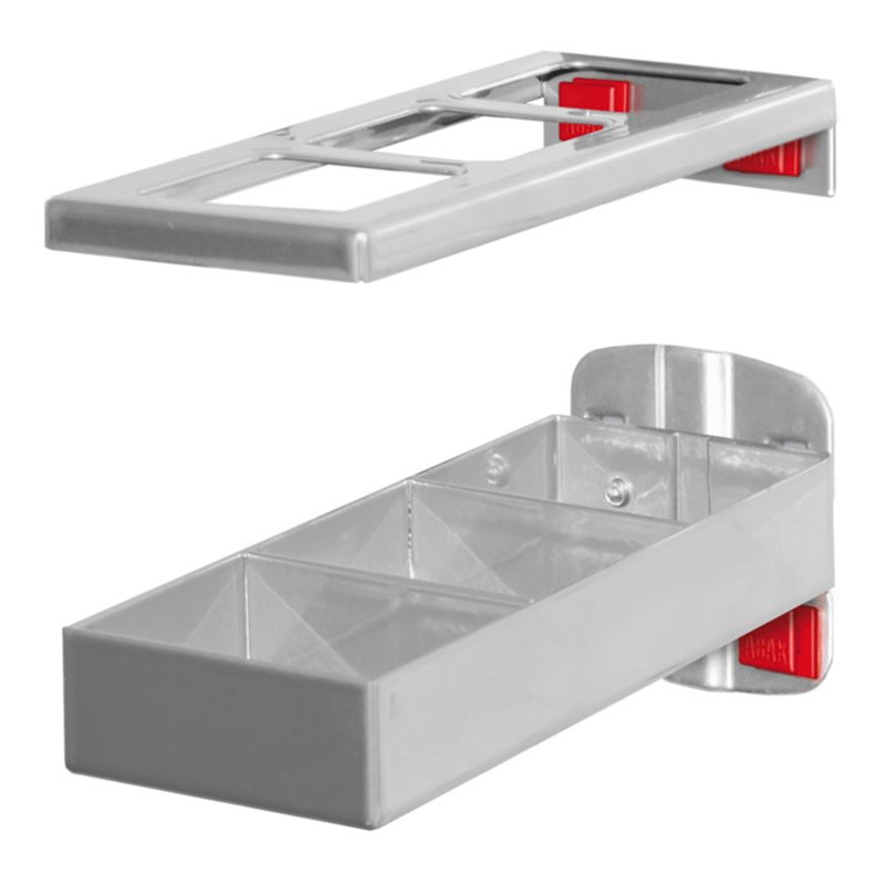 Kappes Kombinationshalter RasterPlan/ABAX 2-teilig L150 x B55 mm alufarben