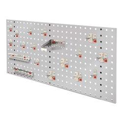 Kappes Lochplatten RasterPlan/ABAX Einsteigerset 6 RAL 7035 mit Ausstattung