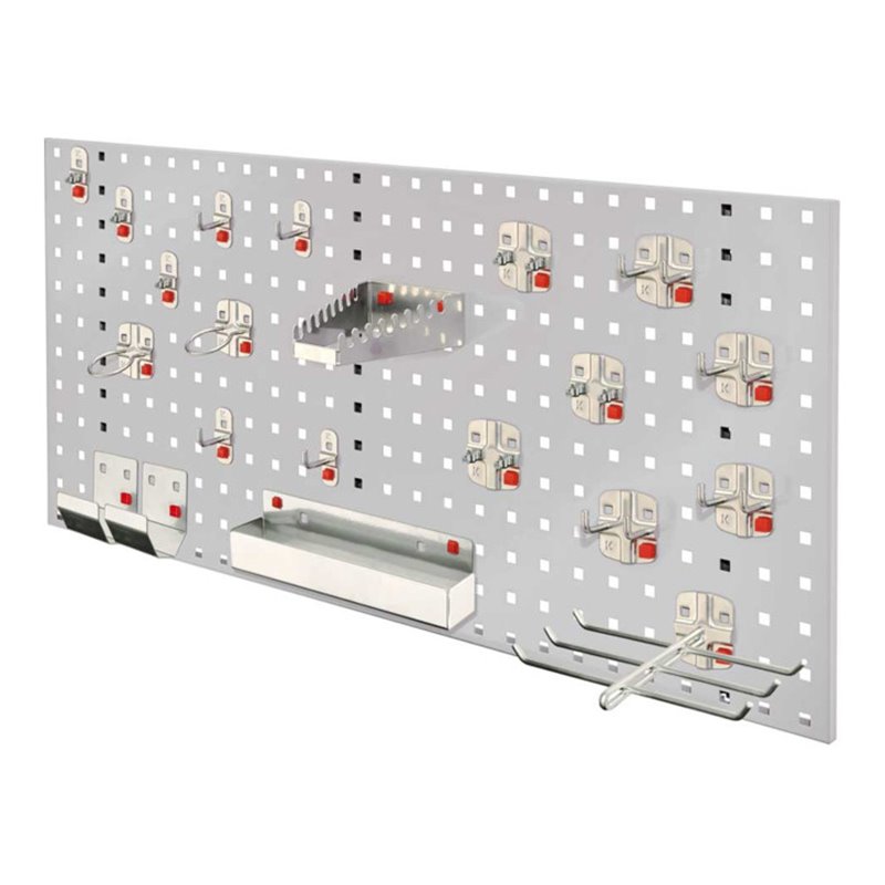 Kappes Lochplatten RasterPlan/ABAX Einsteigerset 7 RAL 7035 mit Ausstattung