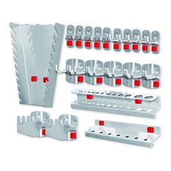 Kappes Werkzeughalter-Sortiment RasterPlan/ABAX 20-teilig alufarben