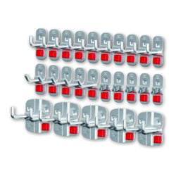 Kappes Werkzeughalter-Sortiment RasterPlan/ABAX 25-teilig alufarben