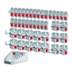 Kappes Werkzeughalter-Sortiment RasterPlan/ABAX 42-teilig alufarben