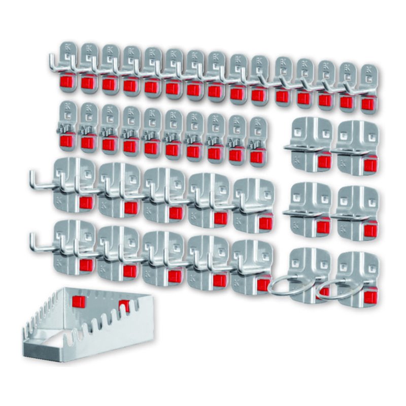 Kappes Werkzeughalter-Sortiment RasterPlan/ABAX 42-teilig alufarben