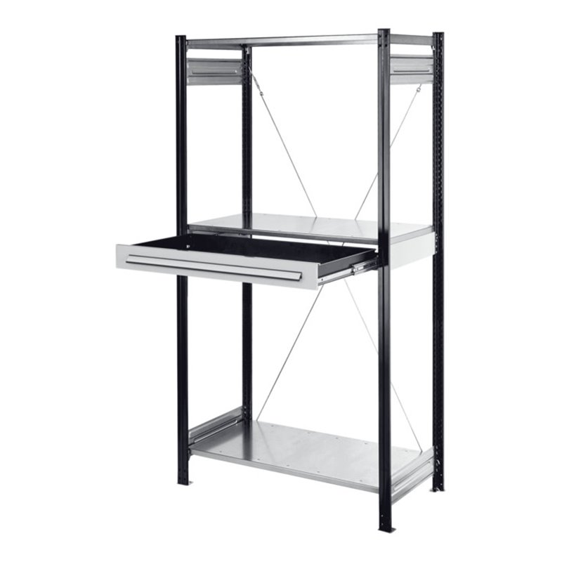 Kappes Schubladenblock RAL 7035 für Steckregal einfach