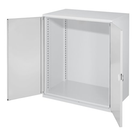 Kappes Schwerlastbeistellschrank Leergehäuse Mod. 60 RAL 7035 Doppelwandtüren