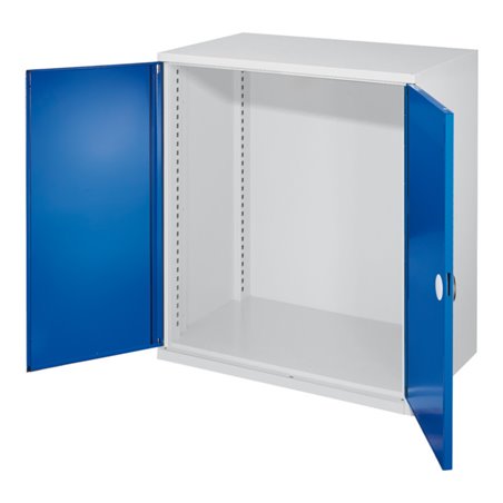 Kappes Schwerlastbeistellschrank Leergehäuse Mod. 60 RAL 7035/5010 Doppelwandtüren