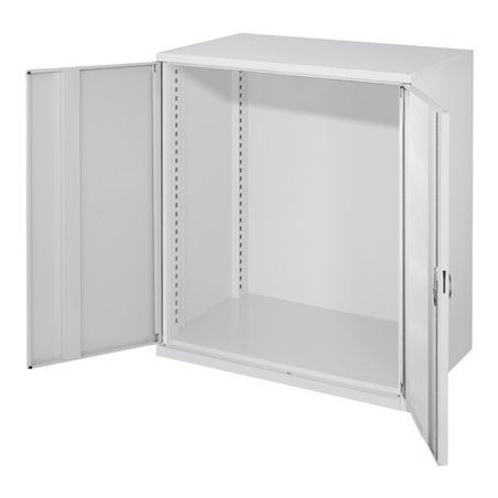 Kappes Schwerlastbeistellschrank Leergehäuse Mod. 60 RAL 7035 Vollblechtüren