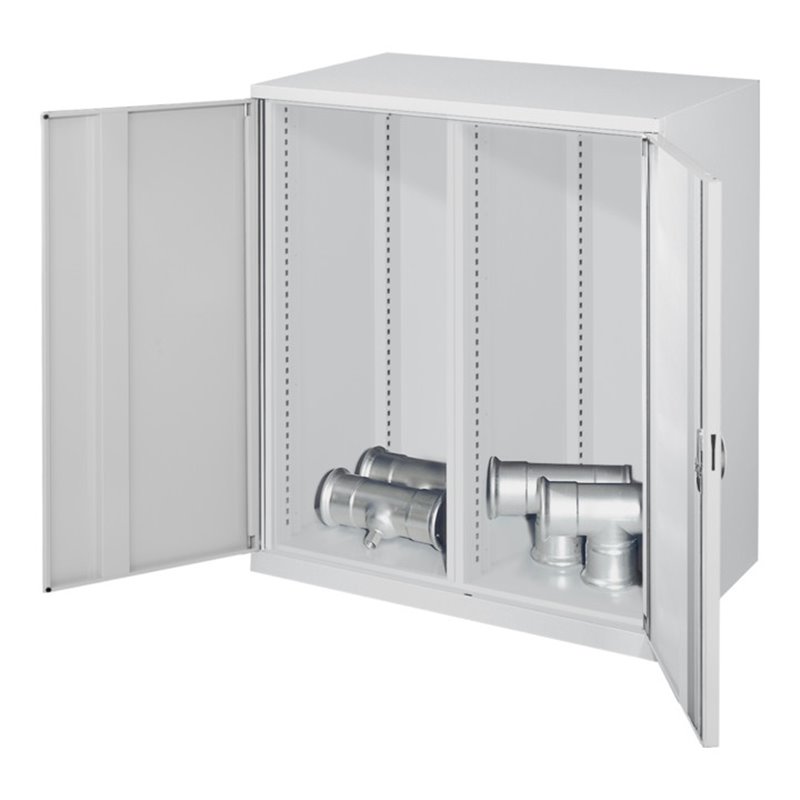 Kappes Schwerlastbeistellschrank Leergehäuse Mod. 70 RAL 7035 Vollblechtüren