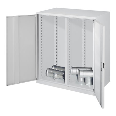 Kappes Schwerlastbeistellschrank Leergehäuse Mod. 70 RAL 7035 Vollblechtüren