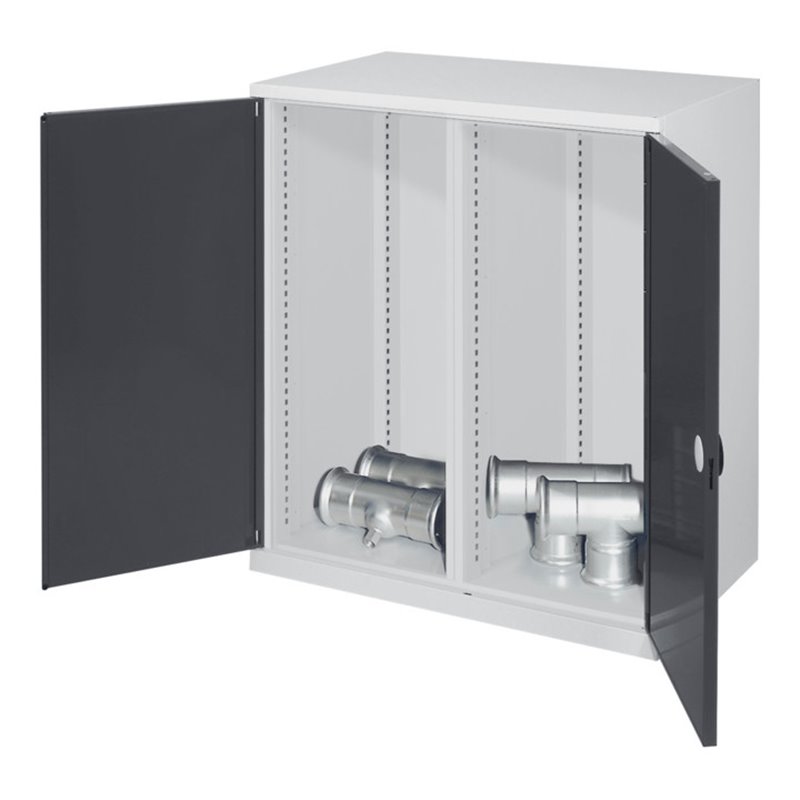 Kappes Schwerlastbeistellschrank Leergehäuse Mod. 70 RAL 7035/7016 Doppelwandtüren