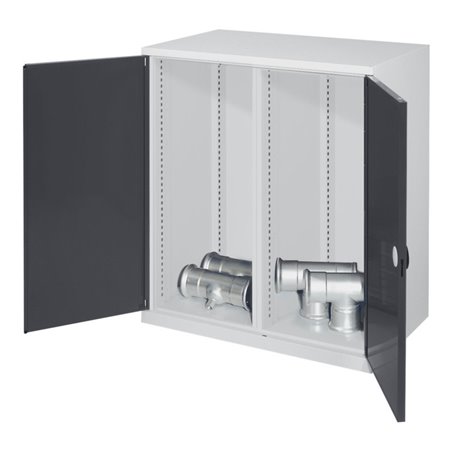 Kappes Schwerlastbeistellschrank Leergehäuse Mod. 70 RAL 7035/7016 Doppelwandtüren