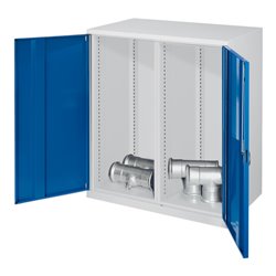 Kappes Schwerlastbeistellschrank Leergehäuse Mod. 70 RAL 7035/5010 Vollblechtüren