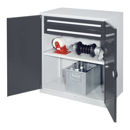 Kappes Schwerlastbeistellschrank Mod. 61 RAL 7035/7016 Doppelwandtüren mit Ausstattung