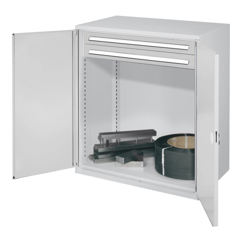 Kappes Schwerlastbeistellschrank Mod. 64 RAL 7035 Doppelwandtüren mit Ausstattung