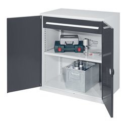 Kappes Schwerlastbeistellschrank Mod. 66 RAL 7035/7016 Doppelwandtüren mit Ausstattung