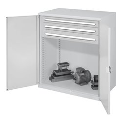 Kappes Schwerlastbeistellschrank Mod. 65 RAL 7035 Doppelwandtüren mit Ausstattung