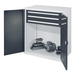 Kappes Schwerlastbeistellschrank Mod. 65 RAL 7035/7016 Doppelwandtüren mit Ausstattung