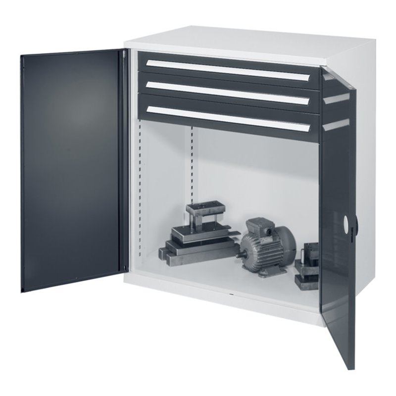 Kappes Schwerlastbeistellschrank Mod. 65 RAL 7035/7016 Doppelwandtüren mit Ausstattung