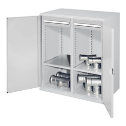 Kappes Schwerlastbeistellschrank Mod. 73 RAL 7035 Doppelwandtüren mit Ausstattung