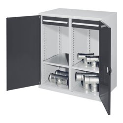 Kappes Schwerlastbeistellschrank Mod. 73 RAL 7035/7016 Doppelwandtüren mit Ausstattung