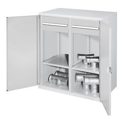 Kappes Schwerlastbeistellschrank Mod. 76 RAL 7035 Doppelwandtüren mit Ausstattung