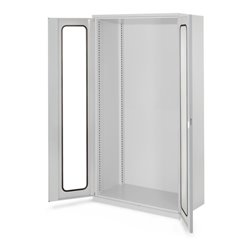 Kappes Schwerlastschrank Leergehäuse Mod. 40 RAL 7035 Sichtfenstertüren