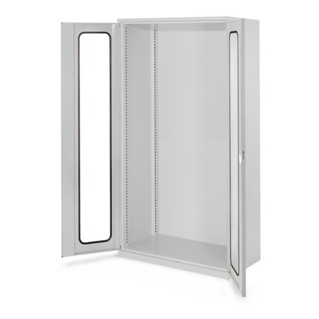 Kappes Schwerlastschrank Leergehäuse Mod. 40 RAL 7035 Sichtfenstertüren