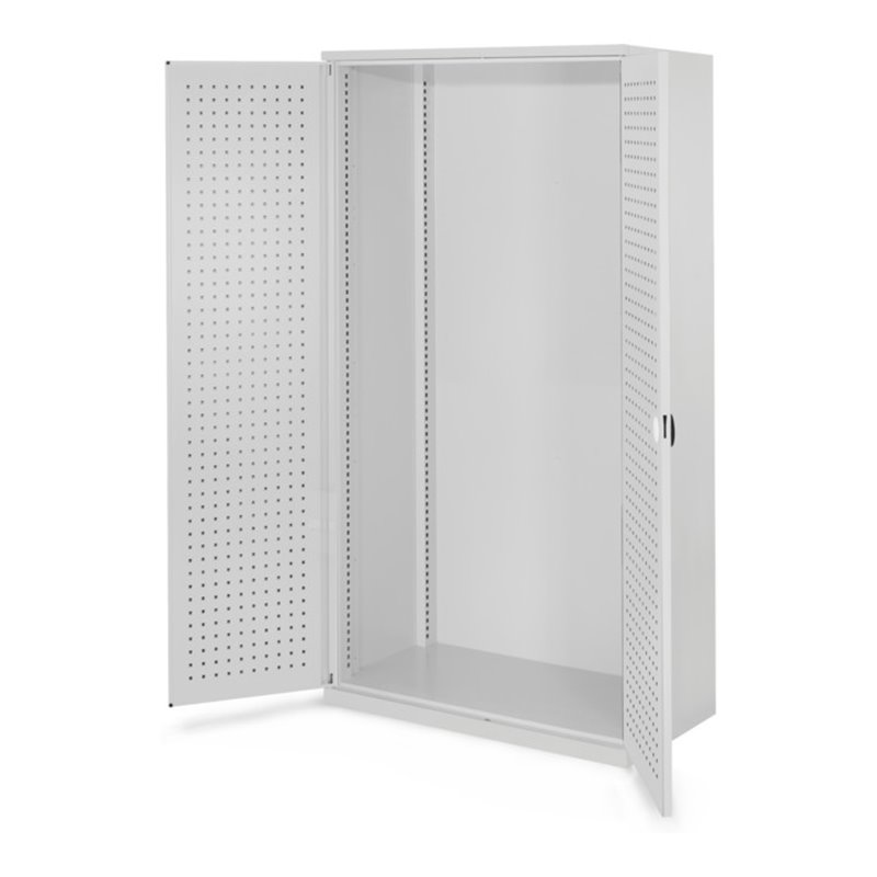 Kappes Schwerlastschrank Leergehäuse Mod. 40 RAL 7035 Tür innen Lochplatten