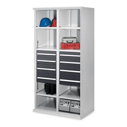 Kappes Schwerlastregal Mod. 54 MMT RAL 7035/7016 8 Schubladen 6 Fachböden