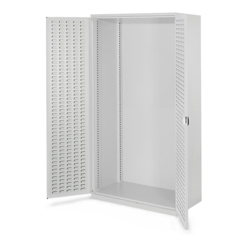 Kappes Schwerlastschrank Leergehäuse Mod. 40 RAL 7035 Tür innen Schlitzplatten