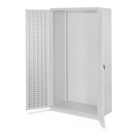 Kappes Schwerlastschrank Leergehäuse Mod. 40 RAL 7035 Tür innen Schlitzplatten