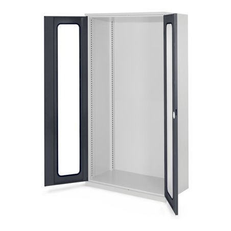 Kappes Schwerlastschrank Leergehäuse Mod. 40 RAL 7035/7016 Sichtfenstertüren