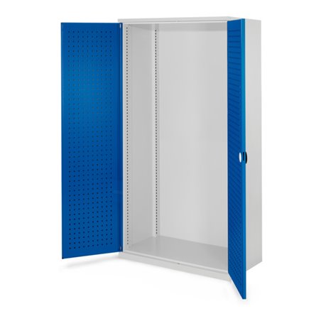 Kappes Schwerlastschrank Leergehäuse Mod. 40 RAL 7035/5010 Tür innen Lochplatten