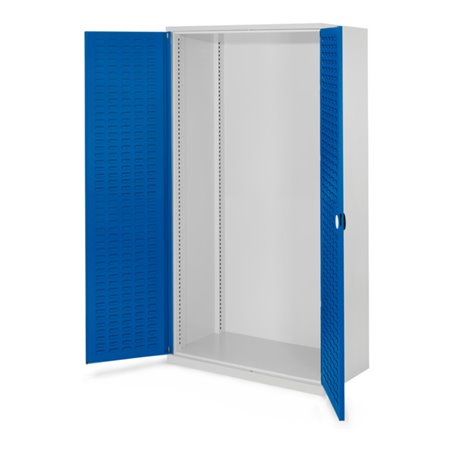 Kappes Schwerlastschrank Leergehäuse Mod. 40 RAL 7035/5010 Tür innen Schlitzplatten