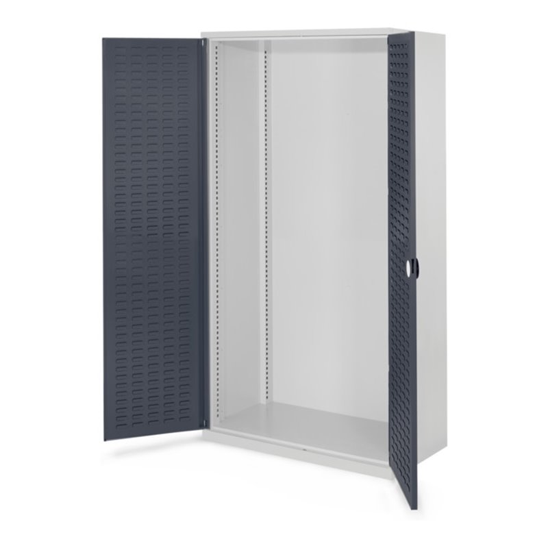 Kappes Schwerlastschrank Leergehäuse Mod. 40 RAL 7035/7016 Tür innen Schlitzplatten