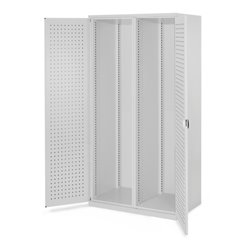 Kappes Schwerlastschrank Leergehäuse Mod. 50 RAL 7035 Tür innen Lochplatten