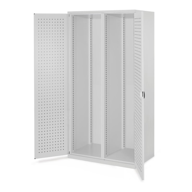 Kappes Schwerlastschrank Leergehäuse Mod. 50 RAL 7035 Tür innen Lochplatten