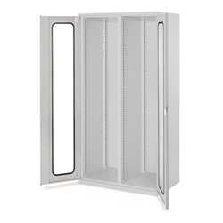 Kappes Schwerlastschrank Leergehäuse Mod. 50 RAL 7035 Sichtfenstertüren