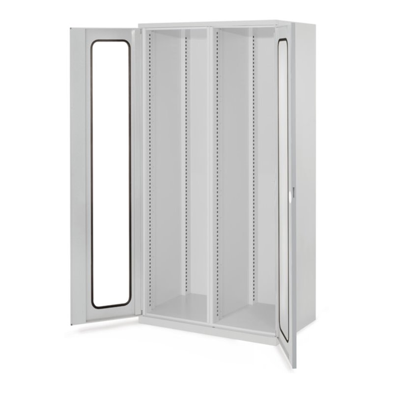 Kappes Schwerlastschrank Leergehäuse Mod. 50 RAL 7035 Sichtfenstertüren