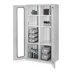 Kappes Schwerlastschrank MMT Mod. 51 RAL 7035 Sichtfenstertüren