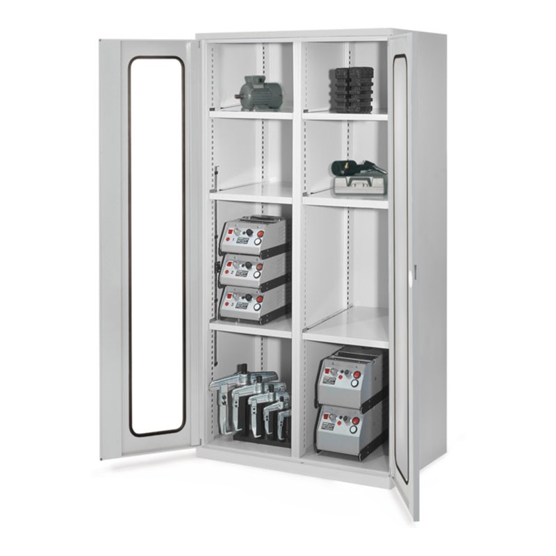 Kappes Schwerlastschrank MMT Mod. 51 RAL 7035 Sichtfenstertüren