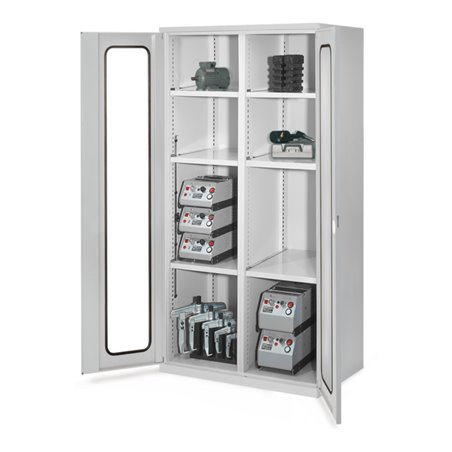 Kappes Schwerlastschrank MMT Mod. 51 RAL 7035 Sichtfenstertüren