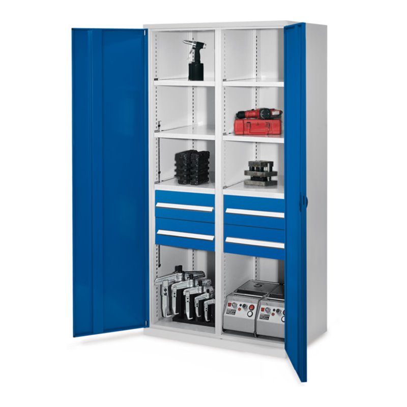 Kappes Schwerlastschrank MMT Mod. 52 RAL 7035/5010 Vollblechtüren