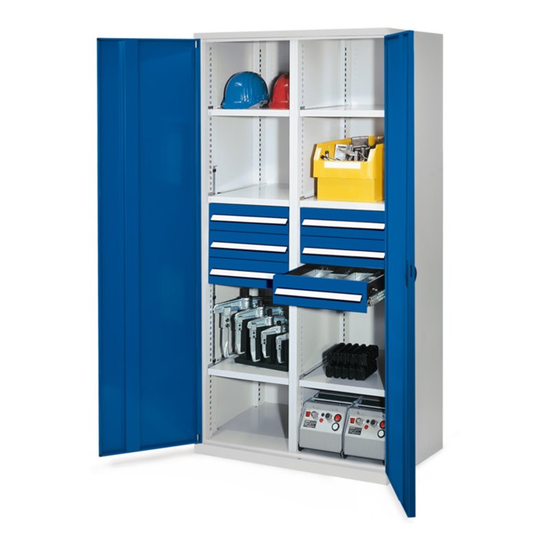 Kappes Schwerlastschrank MMT Mod. 53 RAL 7035/5010 Vollblechtüren